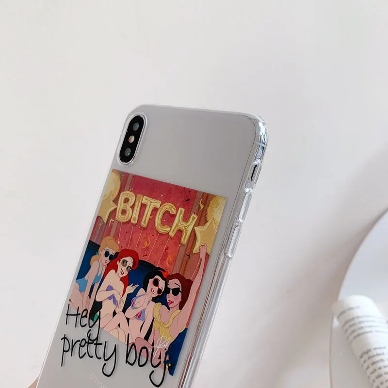 С изображением забавных милых девочек чехол для телефона для samsung S6 S7 S8 S9 S10 плюс A5 A8 A30 A80 A70 A50 Примечание 10 9 8 j6 Мягкий силиконовый чехол с рисунком из мультфильма, задняя крышка, Капа