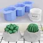 Восьмиугольная силиконовая форма для цветочного горшка, форма для бетона, мясистый подсвечник, форма для керамической глины сделай сам, форма для рукоделия, форма для цветочного горшка