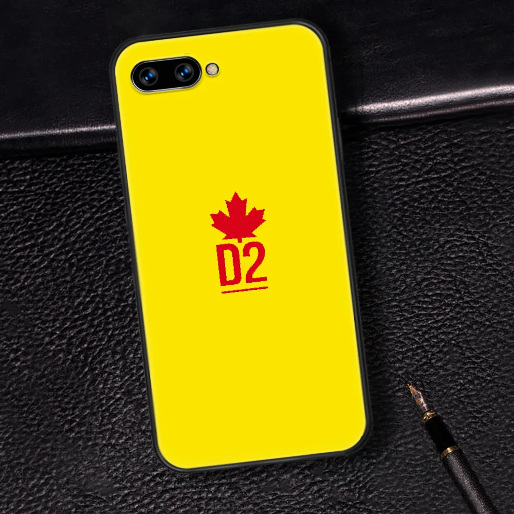 

DSQ2 D2 Fashion Trend Brand Phone Case Cover Hull For HUAWEI Honor 6A 7A 7C 8 8A 8S 8x 9 9x 10 10i 20 Lite Pro black Cover