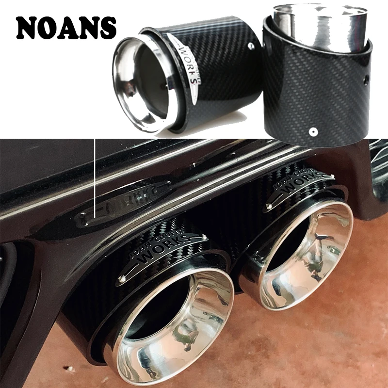 Наконечник автомобильной выхлопной трубы из углеродного волокна для Mini R55 R56 R57 R58