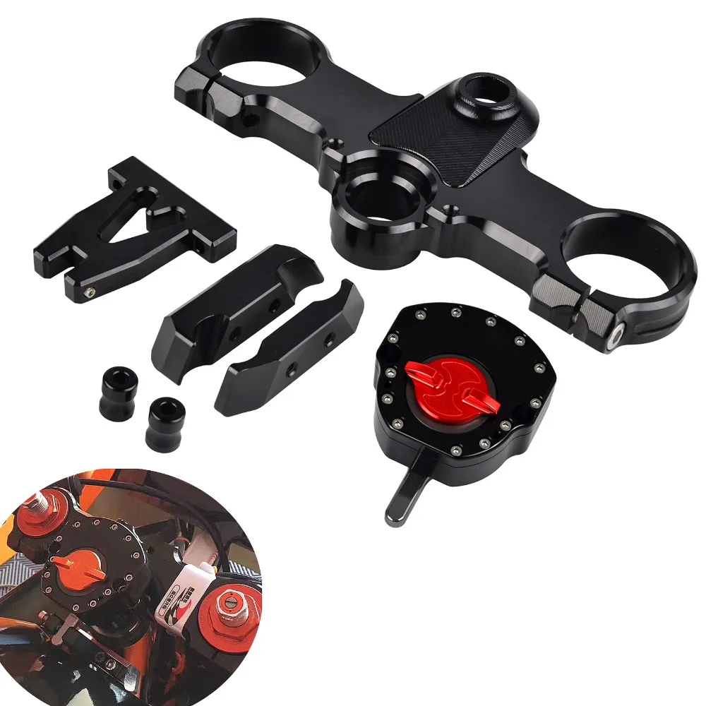 

NICECN Complete Aluminum CNC Stabilizer Steering Damper Bracket Mount Kit For KTM RC250 RC390 RC 250 390 Motorcycle Accessories