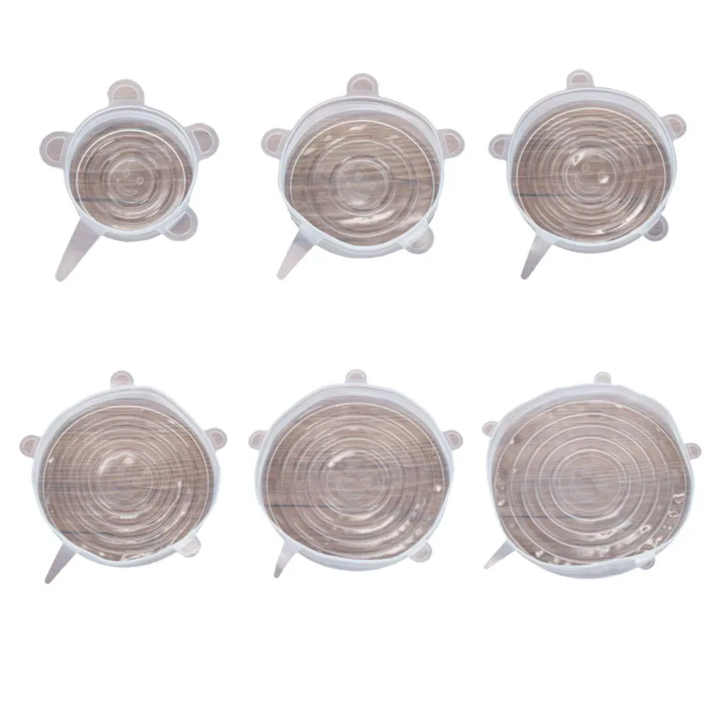 

Многоразовая Многофункциональная Универсальная силиконовая крышка для сохранения свежести, герметичная крышка для чаши, пленка для сохра...