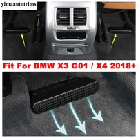 seat below heat floor air conditioner duct vent outlet grille cover trim accessories interior for bmw x3 g01 x4 2018 2022