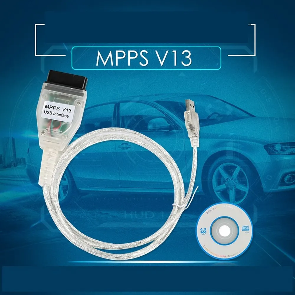 Автомобильный диагностический инструмент WiFi OBDII OBD OBD2 MPPS V13.02 K CAN ECU чип тюнинг