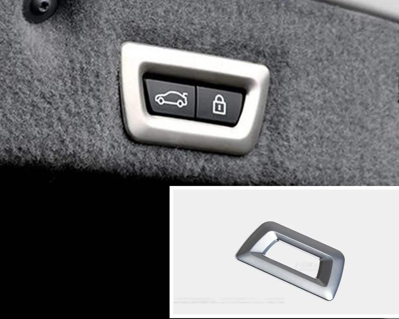 Chrome Хвост дверь кнопку крышки отделкой Стикеры для BMW X1 f48 X3 f25 X4 f26 X5 f15 X6 3 серии f30 F34