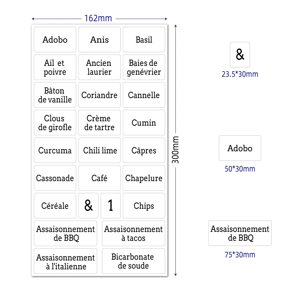 274 шт. прозрачные наклейки для этикеток специй банки контейнер пищевых бутылок