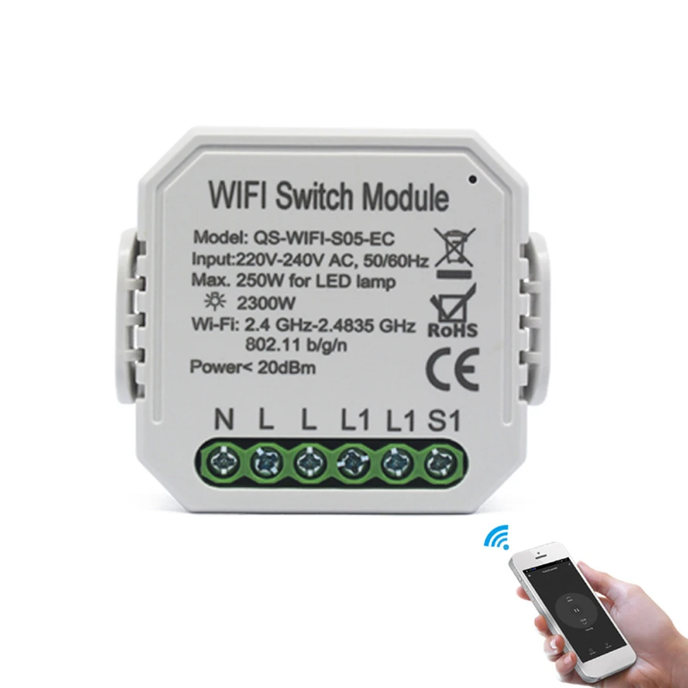 Модуль переключателя Wi Fi Tuya DIY модуль выключателя приложение дистанционное