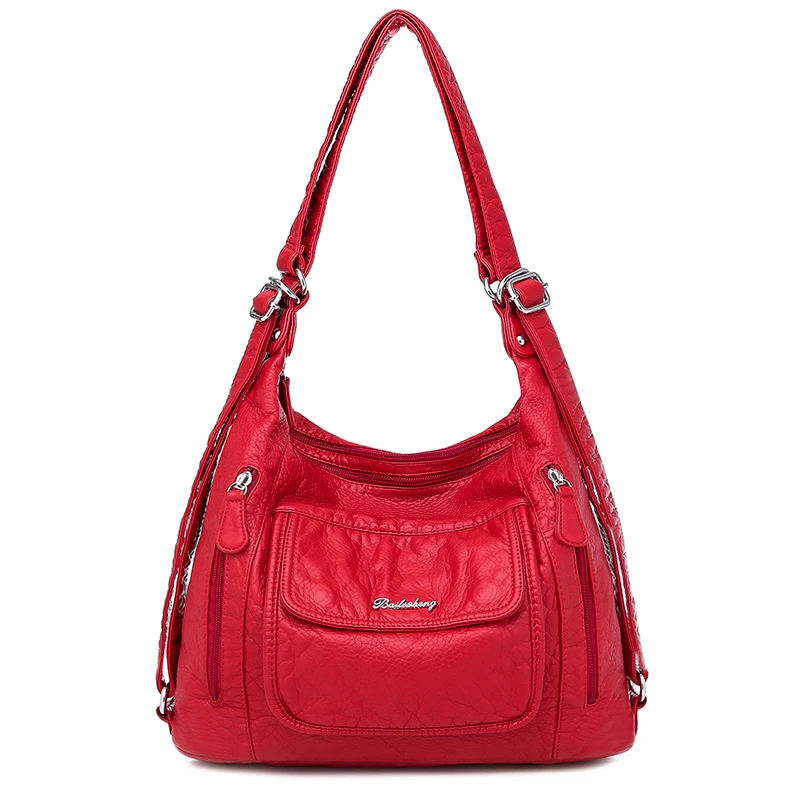 2020 женские кожаные сумки Мягкая Большая вместительная Повседневная Сумка тоут