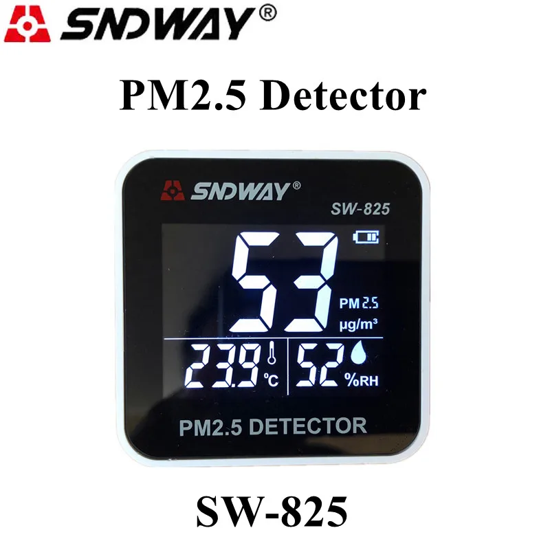 

SNDWAY PM2.5 детектор частиц тестер цифровой монитор качества воздуха газоанализатор лазерный измеритель температуры и влажности диагностичес...