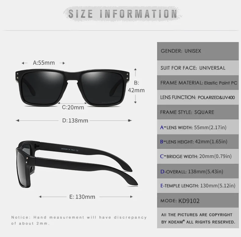2022 Fashion Men sport Polarized Lens Sunglasses Brand Designer Driving women Sun Glasses Oculos male Driving Outdoor 9102 images - 6