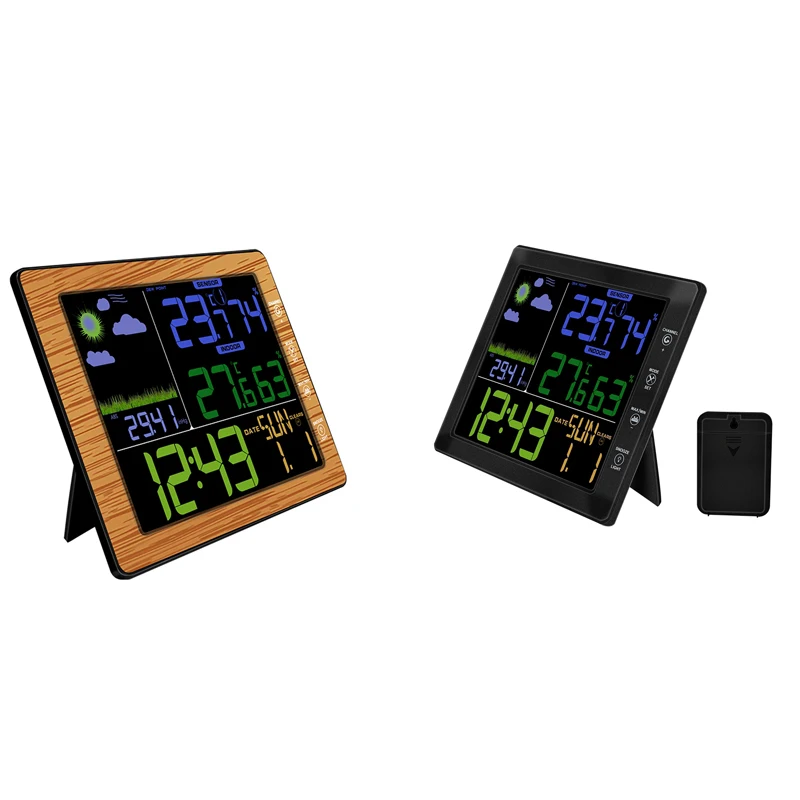 

Color Digital Wireless Indoor Ground Weather Station-Display Humidity