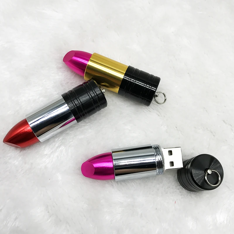 Usb флеш-накопитель 128 ГБ, Забавный usb 2,0, металлическая губная помада, usb флешка, 4 ГБ, 8 ГБ, 16 ГБ, 32 ГБ, 64 ГБ,, флешка, горячая Распродажа, флешка, u-диск