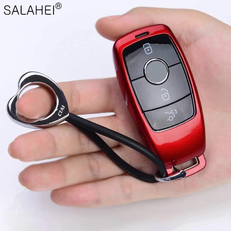 Fashion ABS Car Key Cover Case Bag Protective For Mercedes Benz 2017 E Class W213 2018 S class Accessories styling Shell | Автомобили и