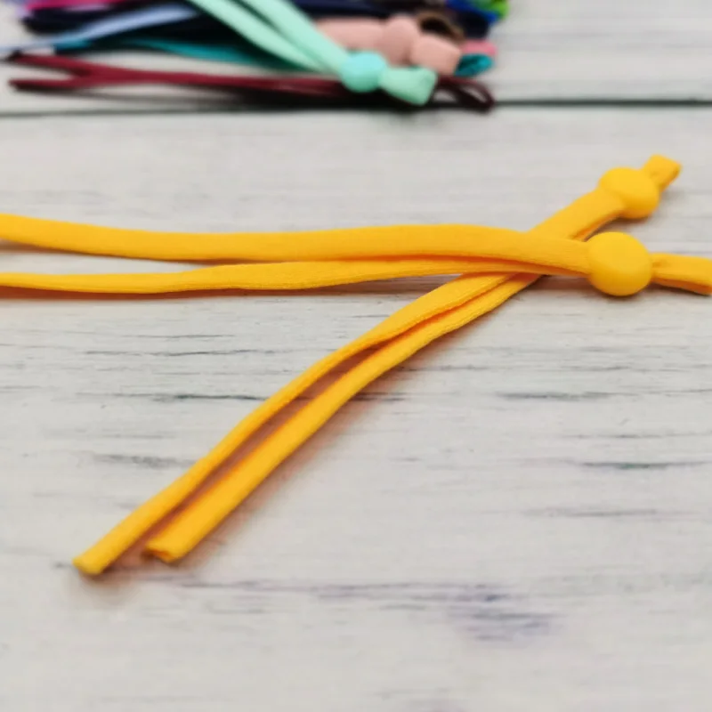 Шнур эластичный для маски с застежкой регулируемый шнур наушников 5 мм 50/100