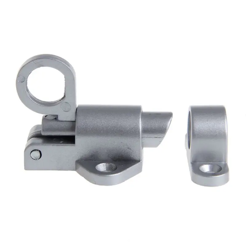 

Window Gate Security Pull Ring Spring Bounce Door Bolt Aluminum Latch Lock Grey K3KA