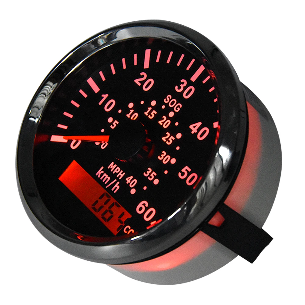 85 мм GPS измеритель скорости 60 км/ч с красной подсветкой для мотоцикла авто