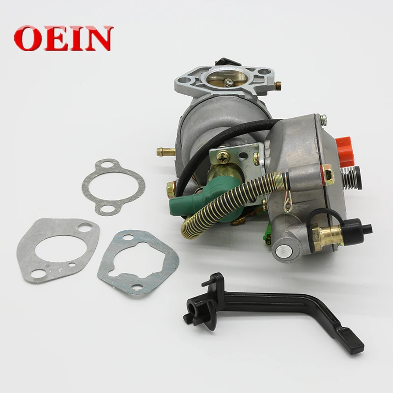 Manual Choke Dual Fuel Carburetor Fit For Honda GX390 GX 390 Chinese Made 188F 13HP 4KW-5KW Gasoline Generator Engine Motor Part