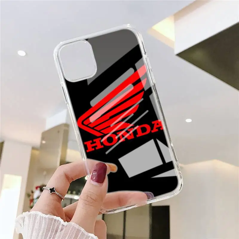 

Car Logo Honda-compatible Phone Case Transparent Case For Iphone 6 6s 7 8 Plus XR X XS 11 12 Pro Max