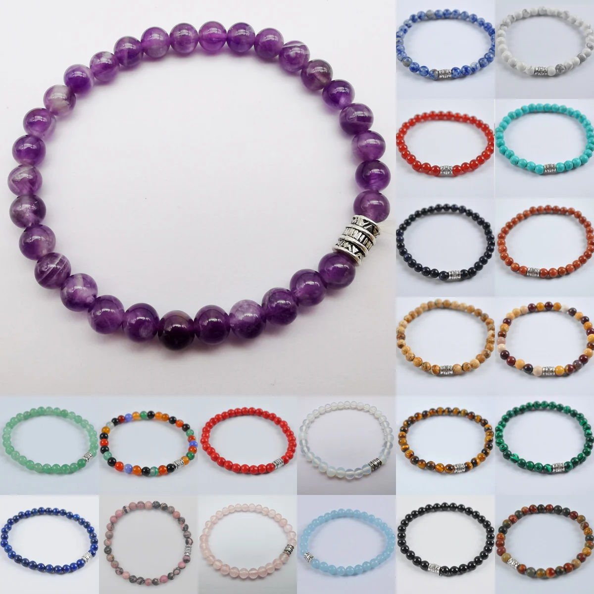 Содалит Mookaite Малахитовый Тайгерай Опал Кристалл Родонит Lapis камень бисер браслет