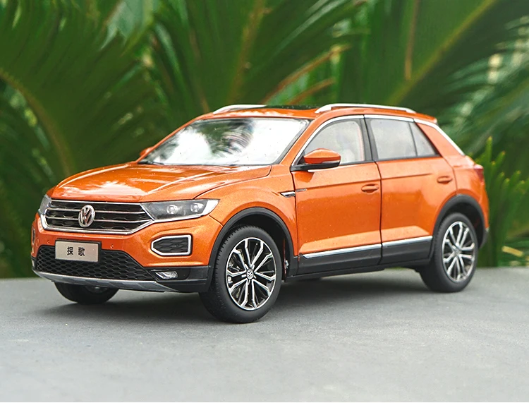 1:18 дилерская версия Volkswagen VW T ROC TROC 280STI 2018 металлическая литая модель автомобиля с