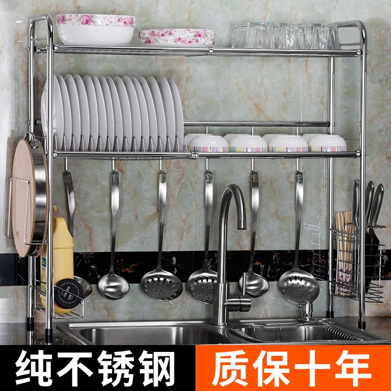 304 полка для чашек из нержавеющей стали дренажная раковины кухонные полки