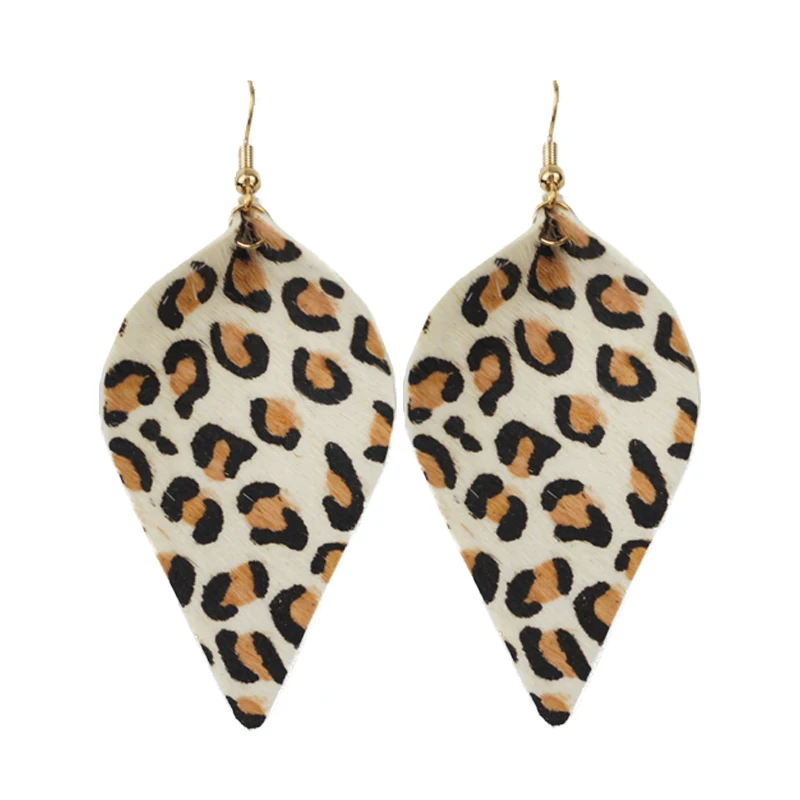 Женские серьги-подвески из натуральной кожи с перьями | Украшения и аксессуары