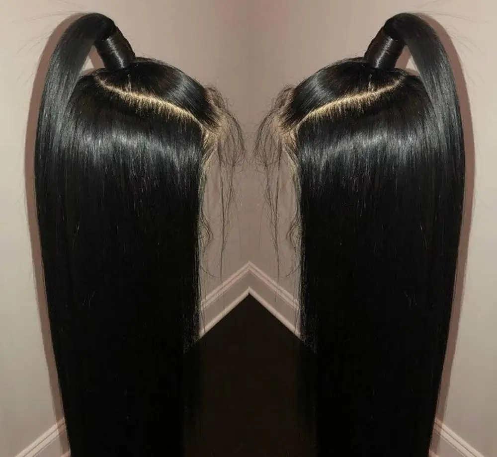 30 Дюймов 5*5 искусственная кожа естественная черная часть свободная шелковистые