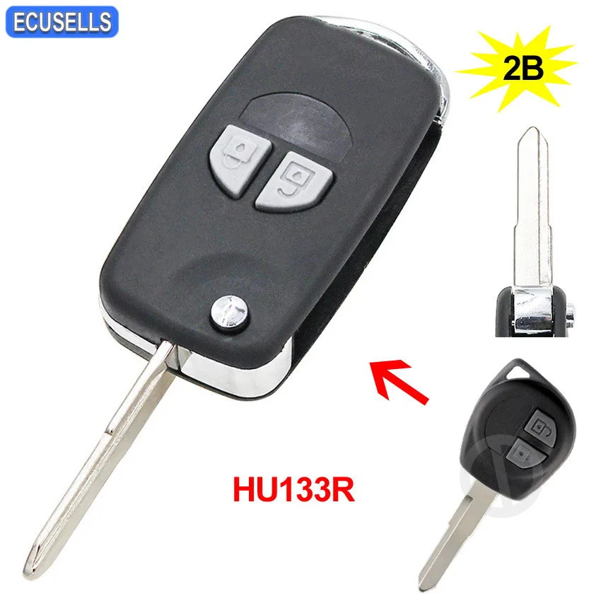 Складной чехол для дистанционного ключа с двумя кнопками Suzuki Grand Vitara Swift Ignis SX4 Liana