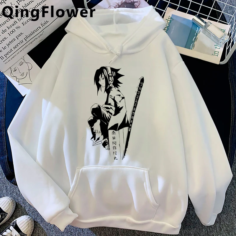 

Толстовка Shaman King Yoh Asakura Amidamaru, мужская толстовка с графическим принтом Харадзюку, Мужской пуловер с капюшоном, аниме Ulzzang