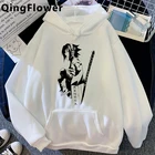 Толстовка Shaman King Yoh Asakura Amidamaru, мужская толстовка с графическим принтом Харадзюку, Мужской пуловер с капюшоном, аниме Ulzzang
