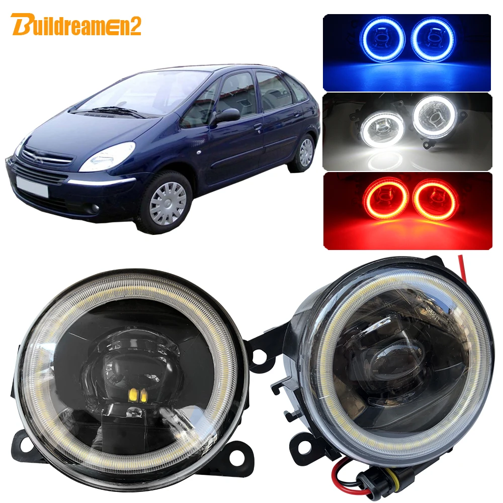 Buildreamen2 автомобильный Стайлинг H11 Светодиодный ные Противотуманные фары линзы
