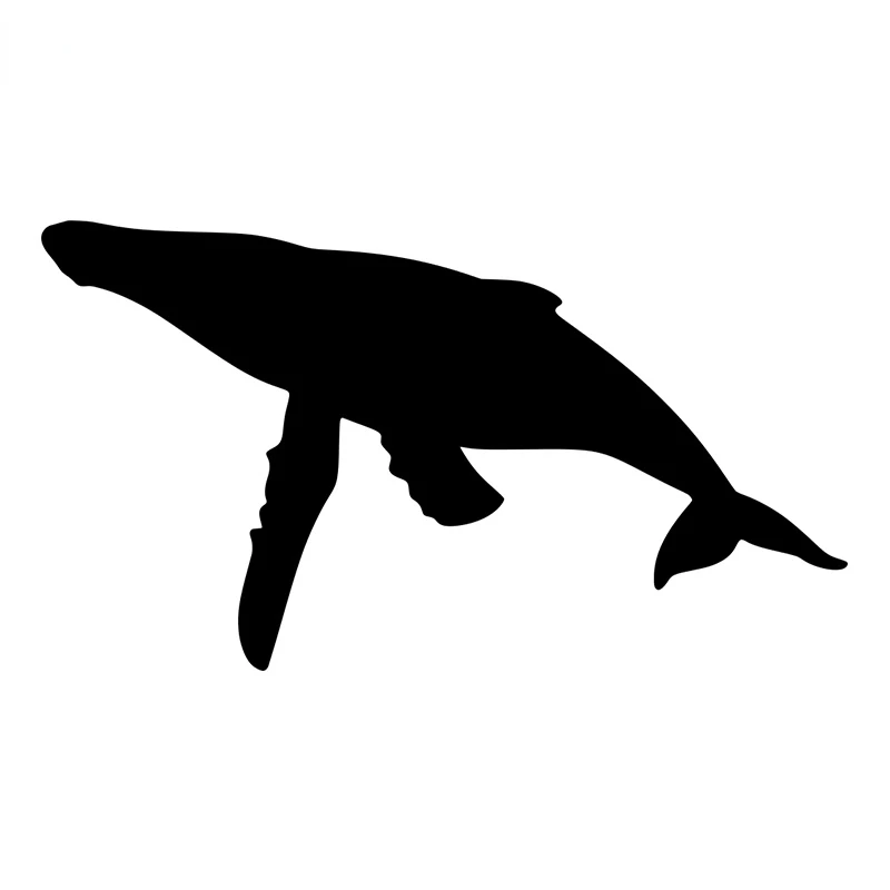 

W-0674 Creativity Whale Modeling Silhouette Personality Car Stickers PVC Fashion Quality Waterproof Cover Scratches Decals Decor