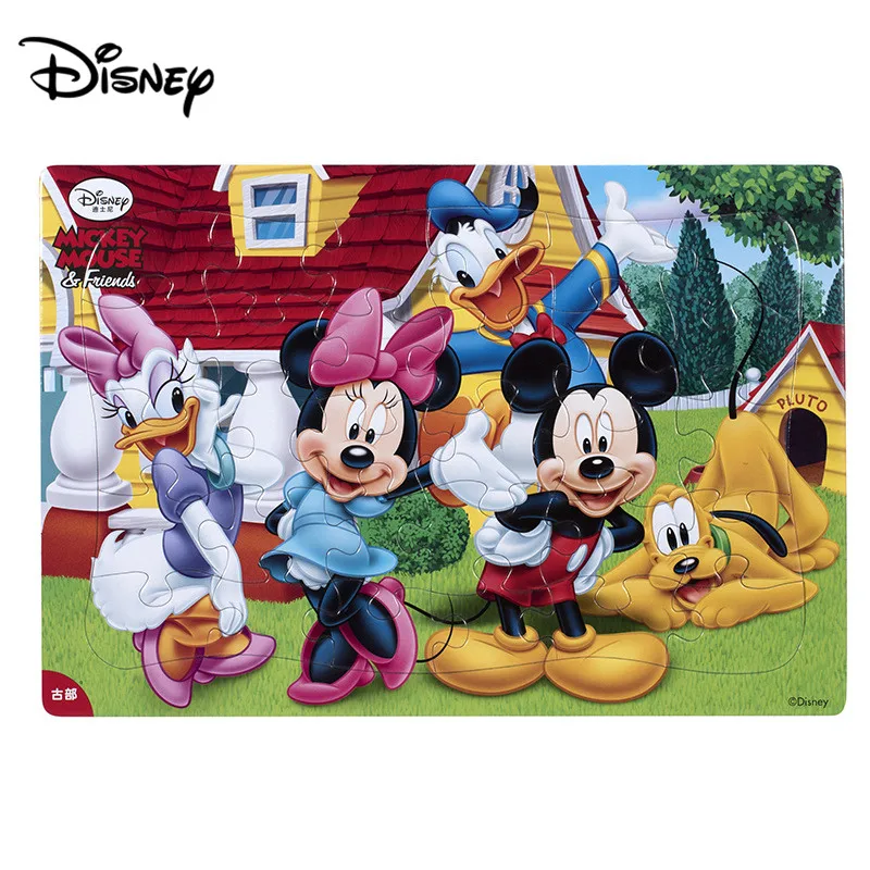 Дисней Микки/принцесса головоломки бумажная коробка 30 штук головоломка детская