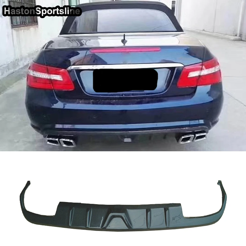For Mercedes Benz W207 AMG Coupe Carbon Fiber Rear Body Kit Bumper Diffuser 2010-2015 Car Stryling