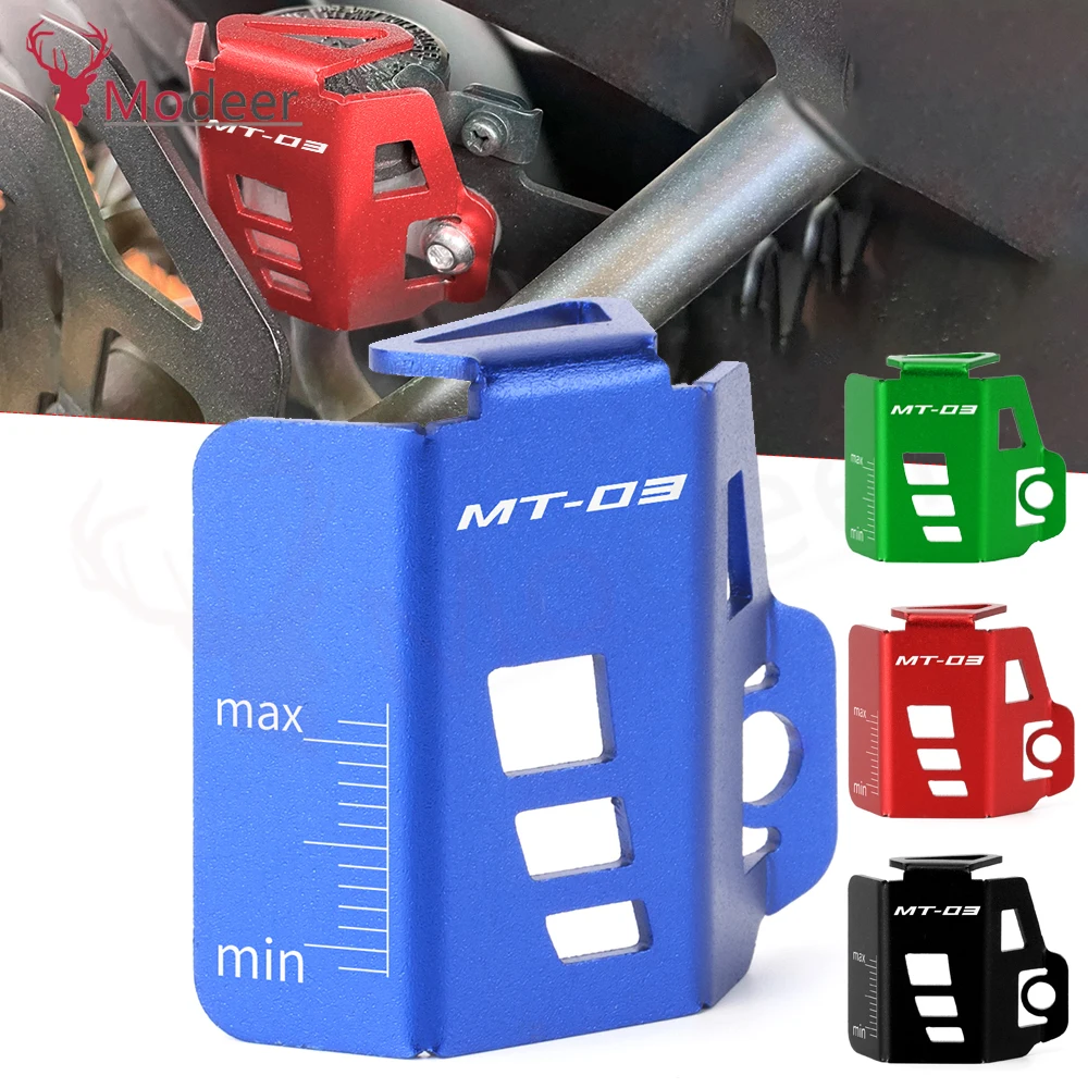 

Motorcycle Rear Brake Pump Fluid Tank Oil Cup Reservoir Guard Cover Protector For YAMAHA MT03 MT 03 MT-03 2015-2020 2021 2022