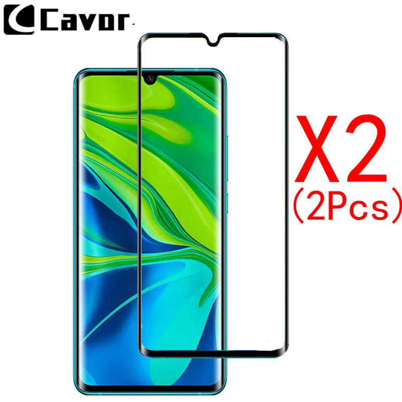 Закаленное стекло 9H для Xiaomi Mi CC9 Pro 2 шт. полноразмерное мобильный телефон