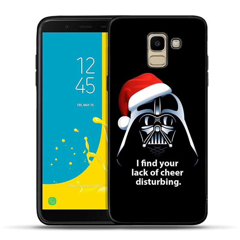 Санта Клаус силиконовый чехол для телефона для samsung Galaxy J3 J5 J7 J2 Pro J4 J6 плюс J8 Etui Рождественский подарок