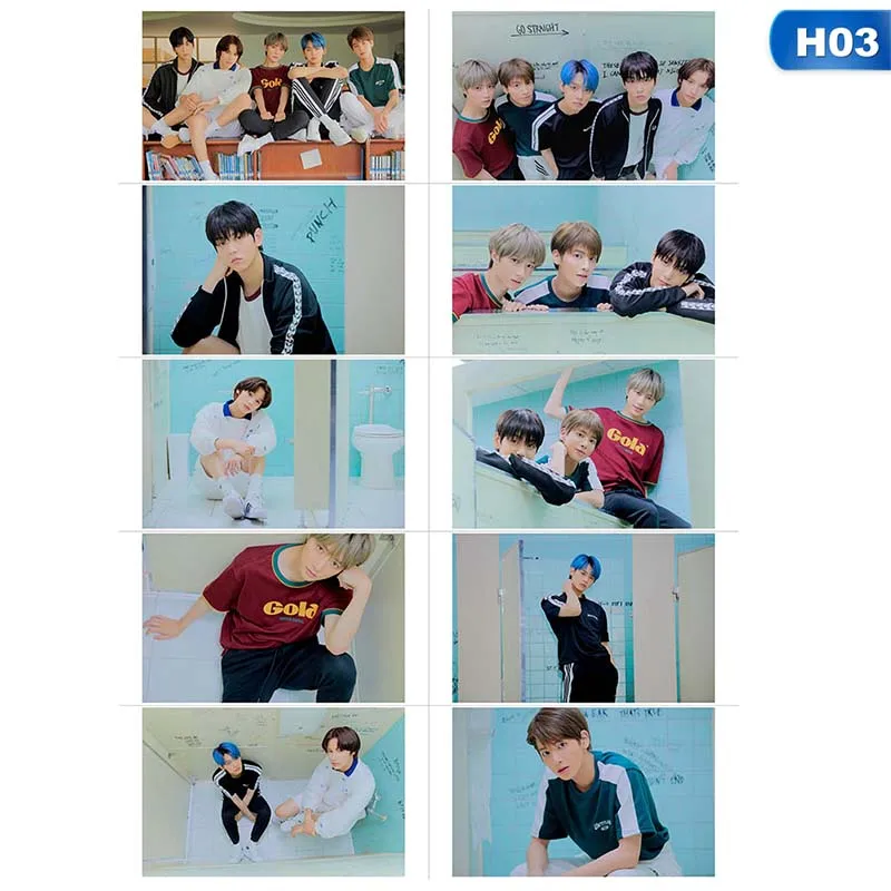 3 10 шт./компл. Kpop TXT фото липкий карты завтра X вместе со звездами Фотокарта Стикеры "сделай сам" с украшением в виде кристаллов карты Стикеры - Цвет: 3