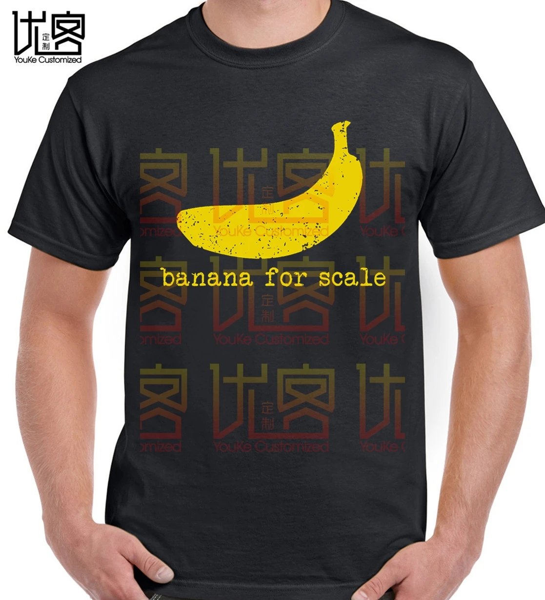 

Banana For Scale T-Shirt Diagram Fun Geek Nerd Computer Science Scientist Coder Summer T Shirt Brand Fitness Body Building