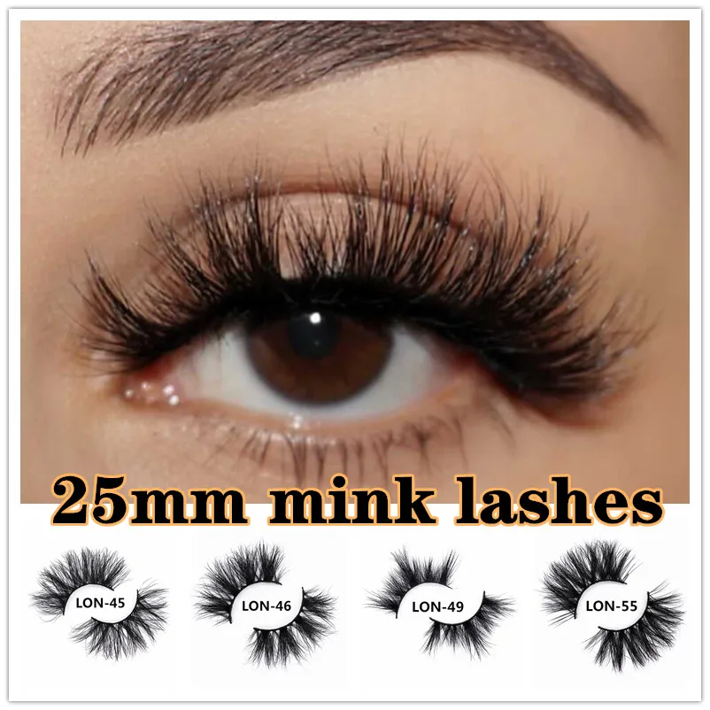 

25mm Mink Eyelashes 100% Cruelty free Handmade 3D Mink Lashes Full Strip Lashes Soft False Eyelashes Makeup Lashes