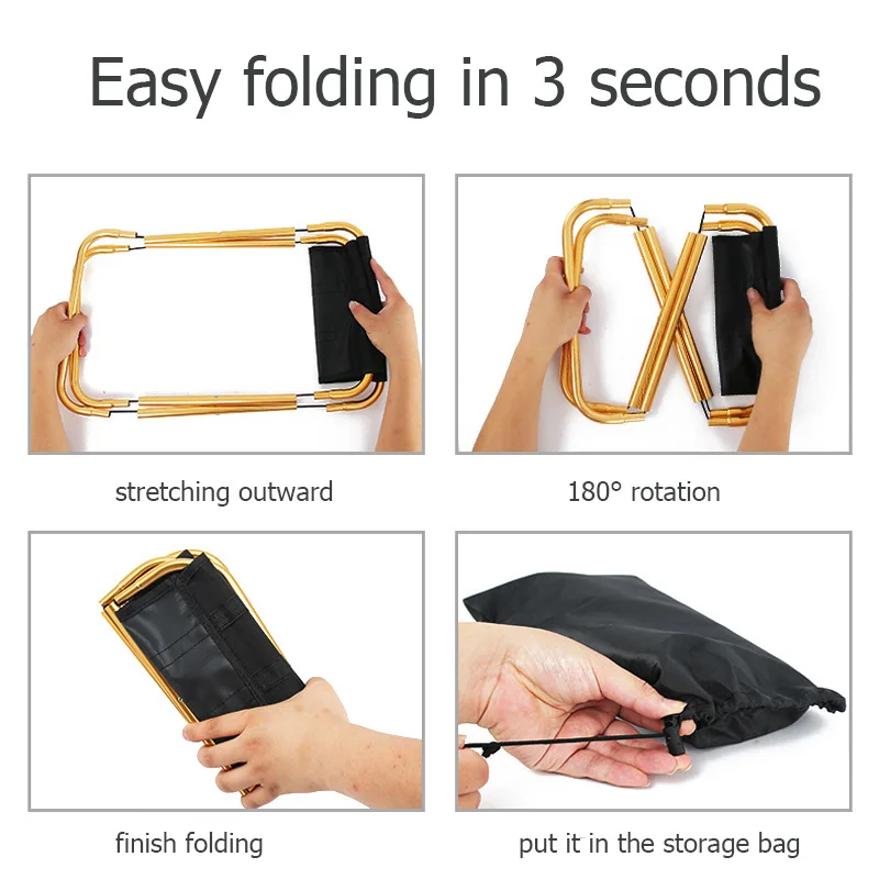 Открытый Отдых Путешествия рыбалка стул легкий складной с сумкой для хранения