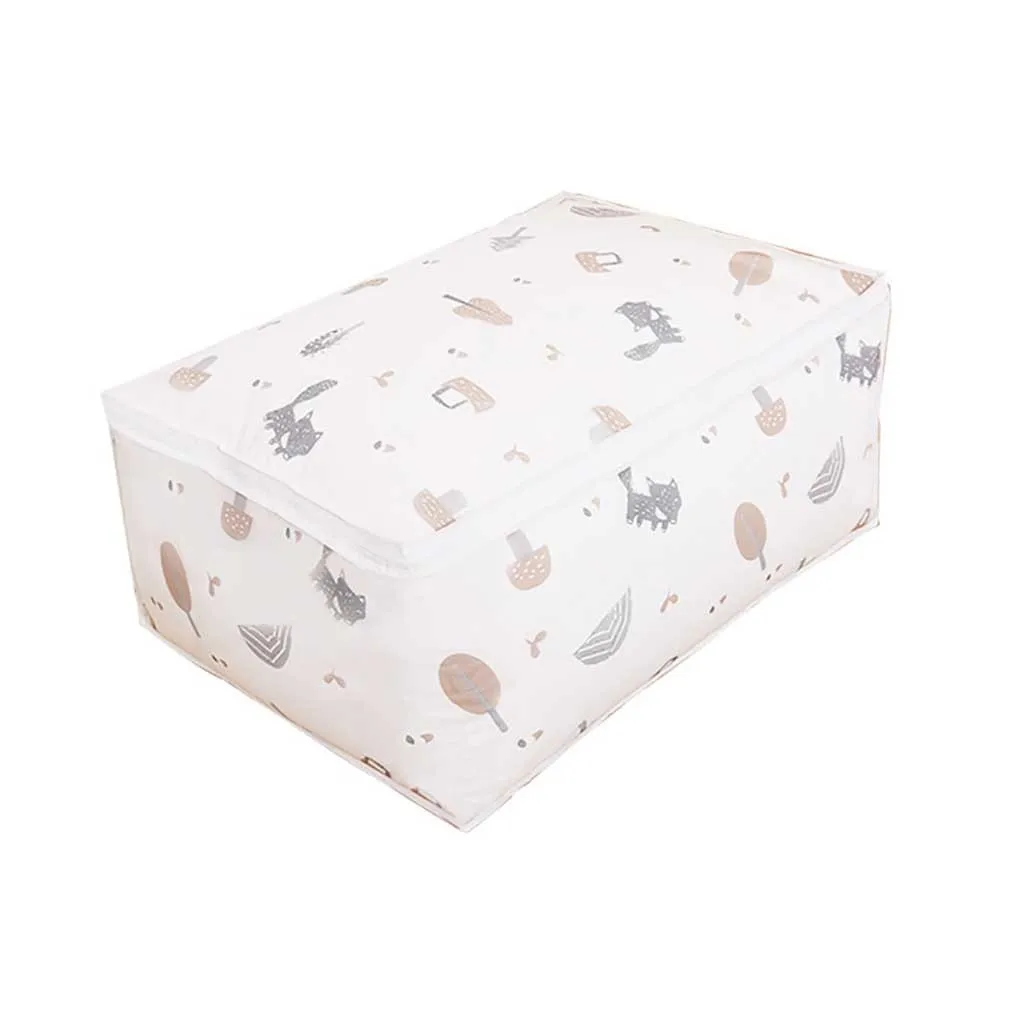 Модная печатная складная сумка для хранения одежды одеяло шкаф Органайзер