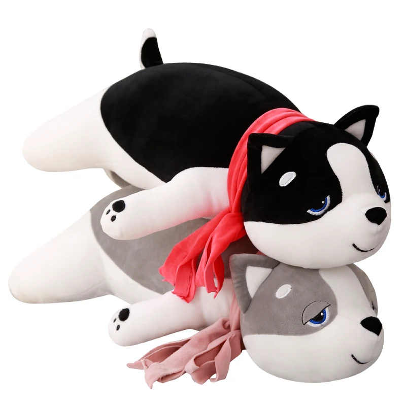 

50cm 60cm 80cm Super Husky Cartoon Animal Dog Nap Pillow Baby Accompany Adults Doll Kid Toy