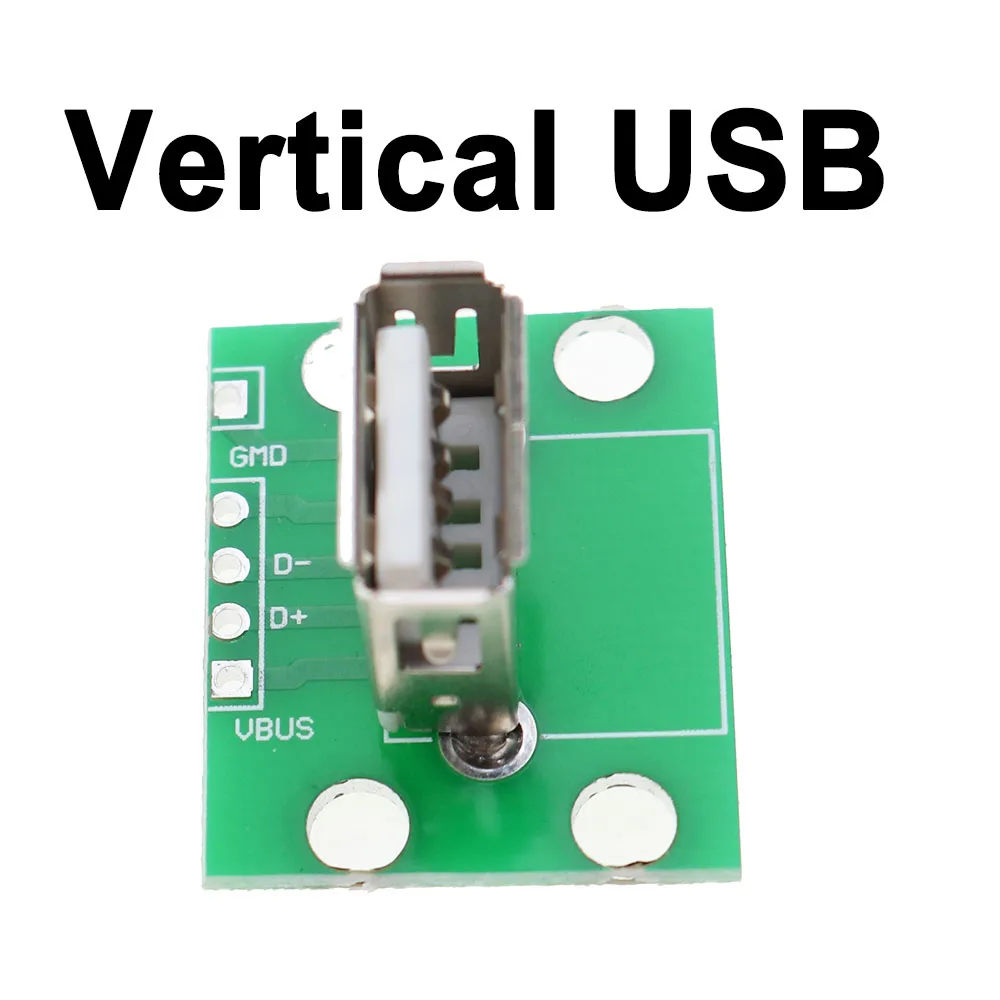 

Yuxi 100 piece vertical horizontal USB female socket with fixing hole USB socket pin row pin USB female head to dip straight pin