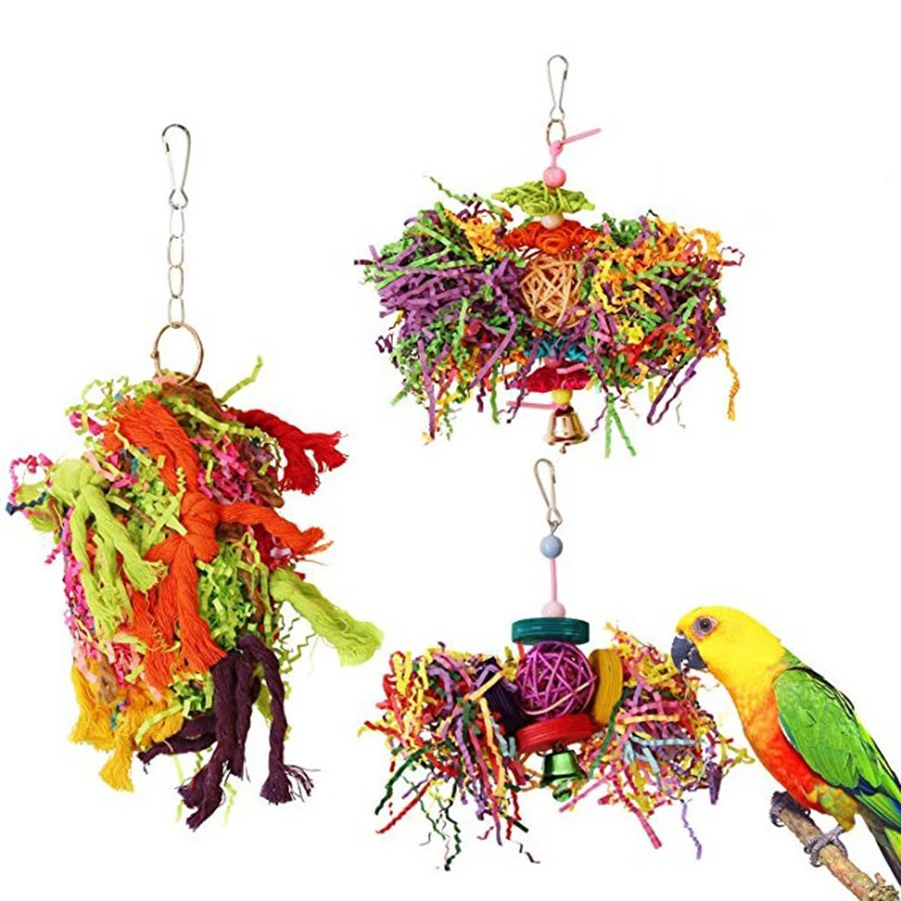 Игрушки для жевания птиц измельчитель попугаев 3 шт./компл.|Игрушки птиц| |