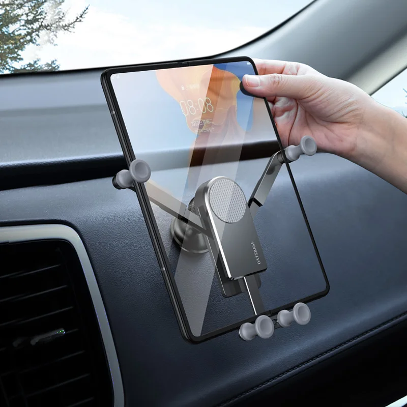 Car Phone Holder Gravity GPS Support Telephone Mount For Samsung Galaxy Z Fold 3 Z Fold 2 Samsung S21 S20 Xiaomi Car Phone Stand