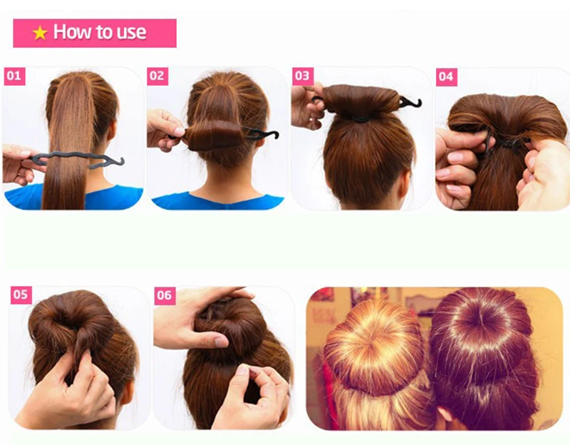 

4Pcs/set Hair Braider Set Magic Hair Styling Tools Hair Bun Maker Roller Hair Hairpin Braiding Twist Curler Styling Accessories