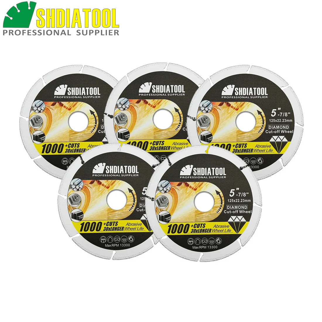 5 шт. алмазные диски для резки металла SHDIATOOL|Полотна пил| |