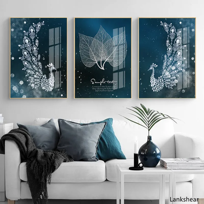 Настенный постер в скандинавском стиле Абстрактная Картина на холсте с