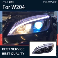 car lights for w204 2007 2010 led dynamic headlight drl fog lamp turn signal low beam high beam projector lens accessories